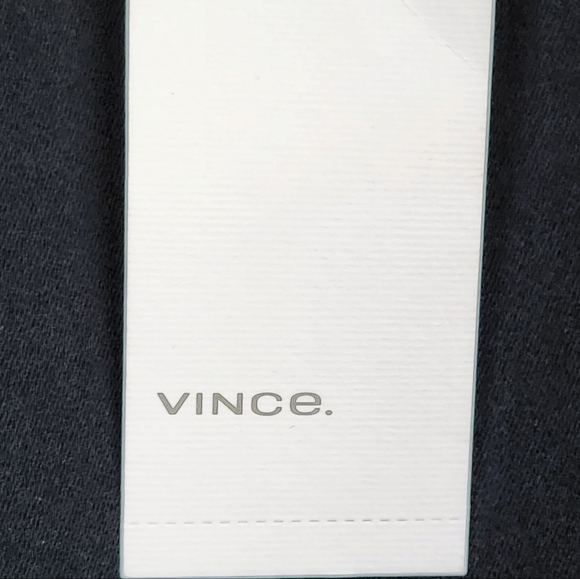 Vince NWT Little Black Dress LBD With Leather Detail Women's Size 4 - Picture 11 of 16